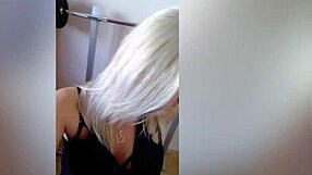 Solo masturbation clips from a blonde sporty babe