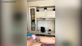 The horny client, looks where Sugarnadya's sensual depilation services are