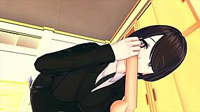 Ever seen a female boss train employees like this in 3D Hentai 85?