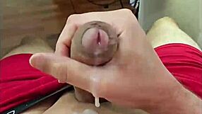 Solo cock show of love for bisexual neighbor