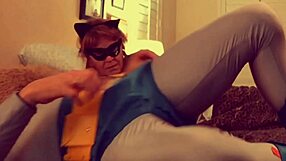 Batman cosplay voluptuous matures gets an excellent blowjob