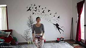 Yoga for all levels taught by mature European woman