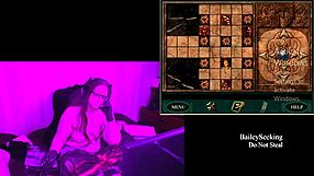 A naked gameplay of Gaybrunette in Blackmoor manor