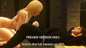 Satisfies your cravings: The third sample is the 3D anime preview of a bride-strip tease