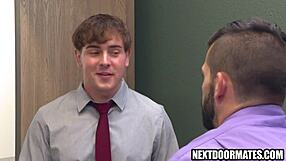 Career advancement and sexual encounter between gay office workers