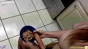Futanari Fantasies Explode with Cum on Cereal Sneak