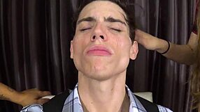 Sunny Succubus and Aiden Valentine’s hot as hell spit and tongue action