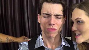 Sunny Succubus and Aiden Valentine’s hot as hell spit and tongue action