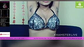 Janu's sexy strip tease and big bouncing boobs