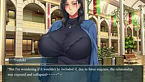 Playing Kanojo no okaa-san visual novel up to episode 5 and fucking her in the bathroom.