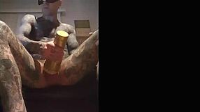 Fleshlight action with hot jack gets me going. Solo cum explosion in my hand!