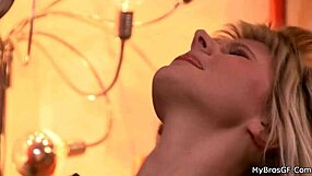 Perverted guy has sex with his brother’s girlfriend and gets a facial in return.