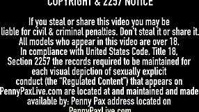 Hot ginger girls Penny Pax in erotic solo and lesbian scenes