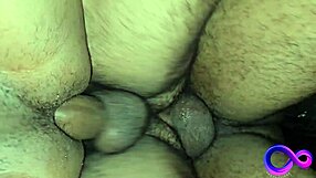 Four gay men in a small room satisfy their sexual desire without any inhibition.