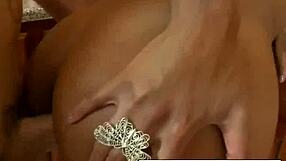 Jordan Skye, a tall brunette, has an interracial experience in the kitchen.