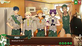 Animated gay game with Russian voice acting - Camp episode 24