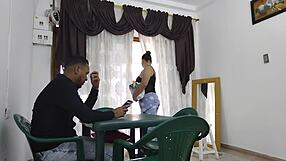 Beautiful dance of the stepdaughter’s best friend while having sex with me, the father in law.