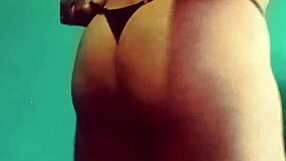 Gay crossdresser in sexy thong