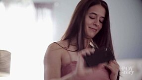 Beautiful woman Abbie Maley in hot summer action in Apovstory