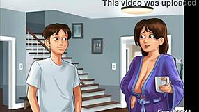 Horny neighbor spies on cheerleader and her friend in summertime.