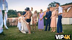 Beautiful love making scene with a European bride