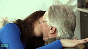 Horny Old Guy Drills Big Titted Neighbor’s Daughter with Massive Cum Load