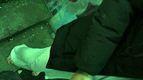 sexy colombian babe gets down for a quickie in public