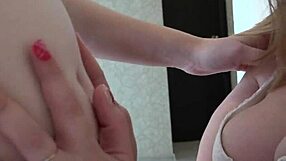 Amateur video of mature lesbians having fun with a sex toy in early pregnancy