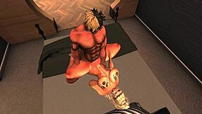 Hot cartoon porn with blonde babe and anal sex in Second Life