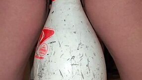 Extreme penetration with a squirting orgasm in a homemade video