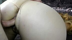 Sexy Hot Teen with a Big Ass Rides Hard in Pantyhose.