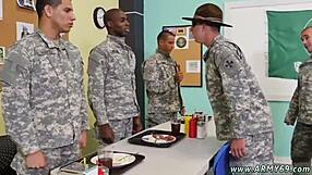 Gay porn with military theme with anal sex and blowjobs