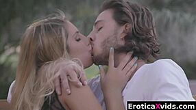 August Ames in hot blonde action in passionate cowgirl riding scene
