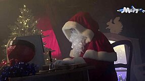 Santa’s hot gift: naughty lingerie and a facial surprise