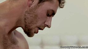 A hunk with a big cock has rough anal sex with his former lover.