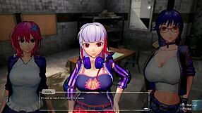 3D animated video with small boobed girl getting a creampie