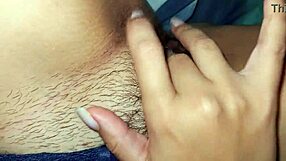 Finger playing with myself thinking about my stepbrother and getting wet.