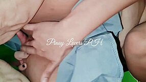 A steamy threesome with a Filipino store owner and two chubby girls