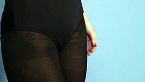 British ballerina in charge of her tutor in a femdom threesome