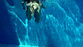 Teen skinny brunette Jessica Lincoln shows off her body in the pool