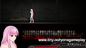 Pink-haired woman in new hentai game gets naughty in prison