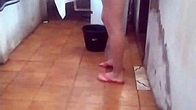 Amateur video of my maid's naughty behavior on the job