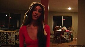 Small-boobed black beauty gets it hard in hardcore sex video