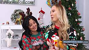 MILFs and cougars offer their pussies as Christmas gifts