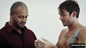 Black and white gay men try out rough sex for the first time