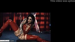 Angel gets inked and fucked hard in a group sex session