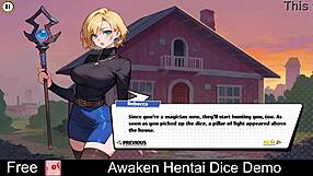 Adult demo of hentai dice rolling with AI generated animation