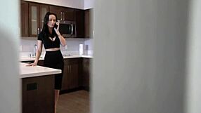 Brunette Italian stepmother can't resist her wild sex addiction. She craves every intense moment daily!