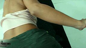 Step-sister seduces me while working out and we both end up in a hot scene