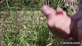 Old centerfold gets cum load on her face sucking all cream